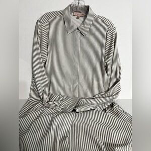 Philosophy Republic Clothing Ladies Striped Button Down Shirt